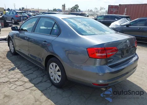 2015 Volkswagen Jetta 2.0L S из США, поврежденный, VIN 3VW2K7AJ1FM357709